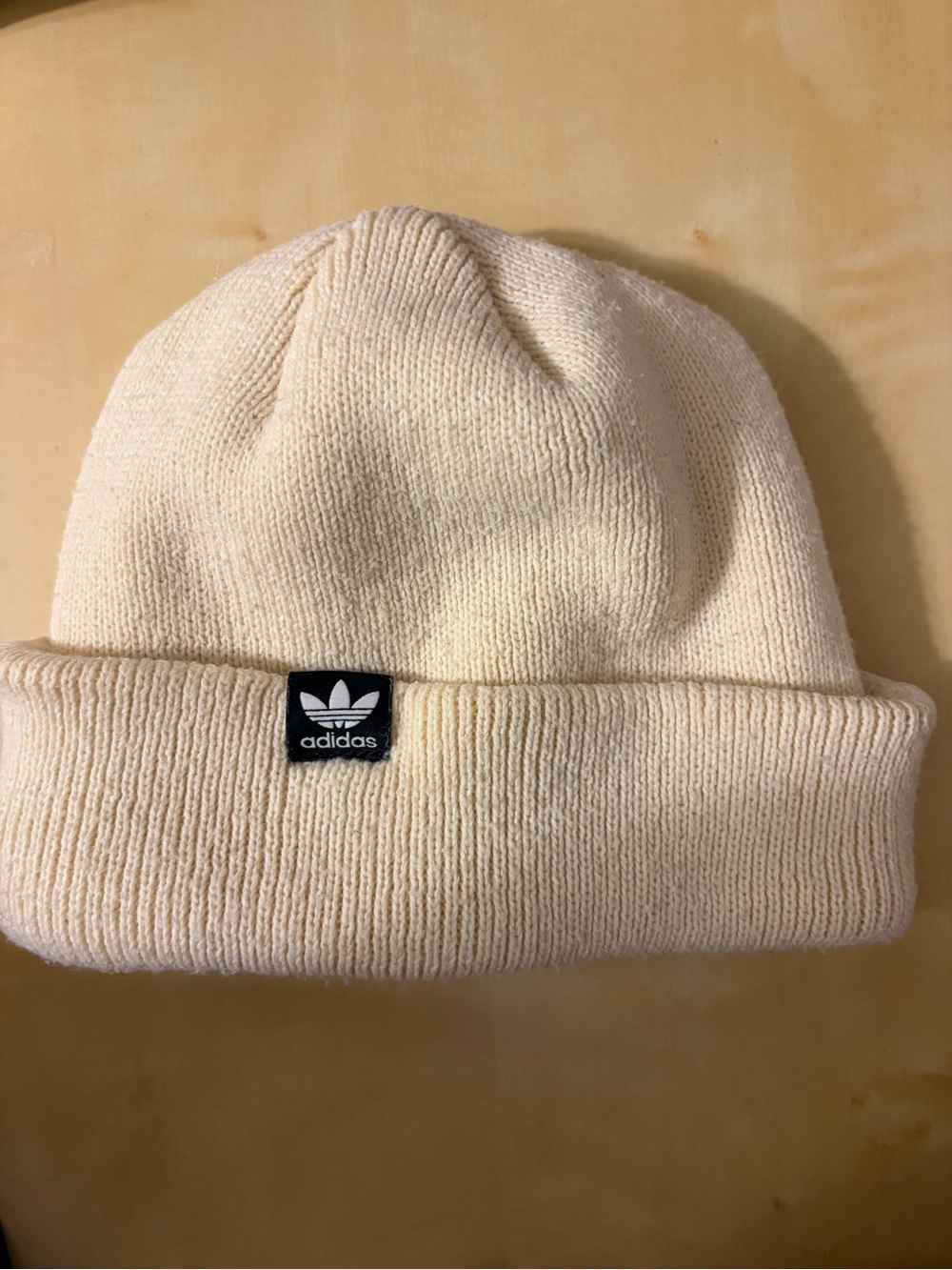 adidas unisex Cream Knit Beanie